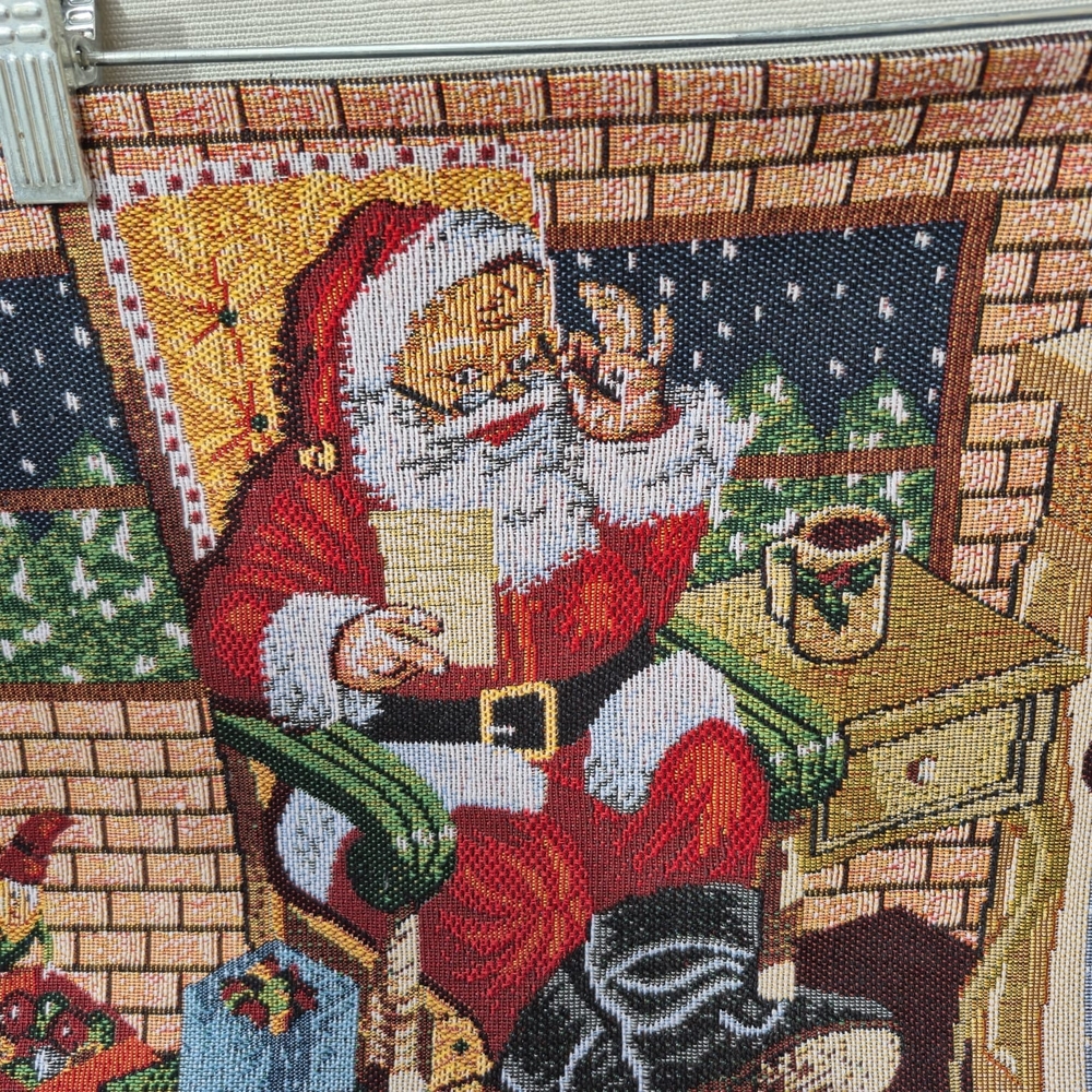 NWT Festive Santa Claus Tapestry Placemats